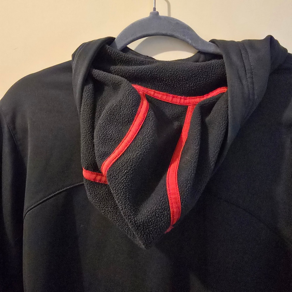 Nike Ohio State Hoodie Mens Medium Gray Red Therma-FIT Elite Buckeyes Sweatshirt - Picture 11 of 11